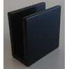 Kulmikas lasinkannatin 15*30*30mm lasille 6-8mm, musta RAL9005