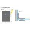 Asennuspala saranoiden asentamiseen 90x70x0,8mm