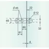 Vastakappale LL-20 lukolle Alumiinin värinen