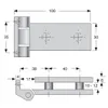 Lasioven yleissarana silver 151