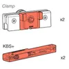 Liukuhelasarja KBS, lasille 8 mm UnikGlass+ 50/RollGlass+ 50