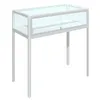 Pöytävitriini liukuovilla, lasikorkeus 250mm Mõõt: 1000x5000x1000 mm