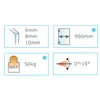 Sarana, keskittävä säädettävä +90° -90°, 2-puol. laipalla, kiiltokromi