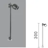 LED kohdevalaisin putkelle, anod. alum. Input:350mA, LED:Osram GD Plus 1,2W