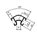 Profiili R 15mm, 120 ast.