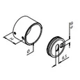 Päätykiinnityskappale putkelle  42,4 mm 1-le ruuville, 13050404212, AISI 316