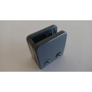Kiinnityskappale suoralle pinnalle 8-10mm lasille, maalattu RAL7015