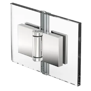 Duššihing klaas-klaas 180°, välja liikuv,1 V klaasile 6/8/10 mm), 2 hinge 36kg, matt-kroom