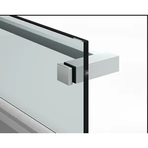 Neliön muotoinen pyyhekuivain 15x15mm lasikiinnityksellä,  8-10 mm lasille