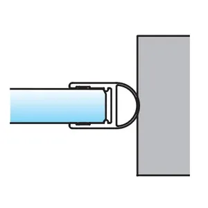 Tiivistysprofiili, kirkas 6/8 mm lasille
