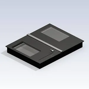JB Läpiantolaatikko P7036 FB4 musta L 600 mm x S 780 mm x K 90 mm