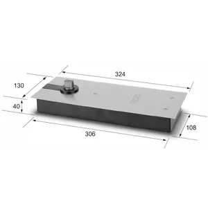 Ovensuljin lattia 15nm 90° aukipito RST harjattu peite