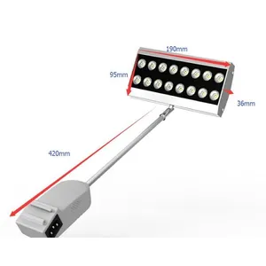KLEM LED-näyttövarsivalo SET, 25 W CCT: 4000K, hopea