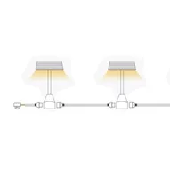 Klem  2 LED-set, 20W, säädetava CCT: 4000K/5700K, Silver