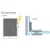 Asennuspala saranoiden asentamiseen 90x70x0,8mm