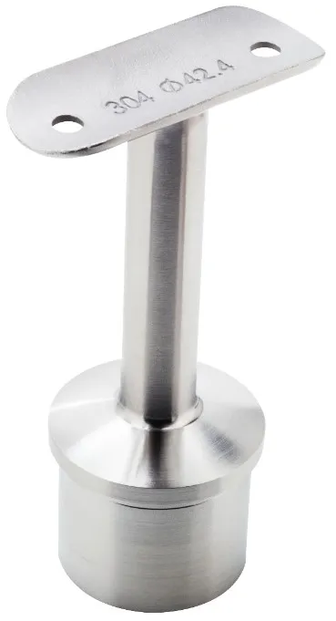 Käsijohteen kannatin 180 kiintä, 42,4x2mm putkeen päähän, RST AISI304