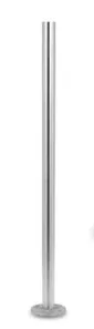 Kaidetolppa ilman reikää, h 970 mm putkelle 42,4x2 mm, AISI 304