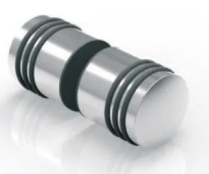 Vedinnuppi kaksipuoleinen, Ø 30mm lasille 6-12 mm, RST-pinta harjattu