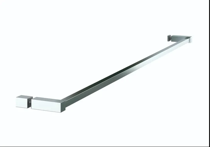 Neliön muotoinen pyyhekuivain 15x15mm kahval, 6-10 mm lasille, kiiltävä kromi