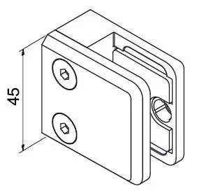 Kiinnityskappale, RST-viim. lasille 12,76 mm
