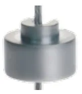 Hyllynkannatin, 1,5mm vaijerille mattakromattu