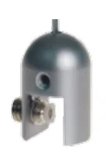 Kattokiinnitin 1,5mm vaijerille mattakromattu