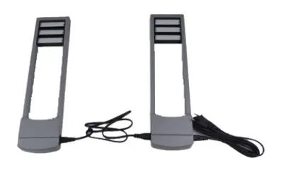 Klem  2 LED-set, 20W, säädetava CCT: 4000K/5700K, Silver